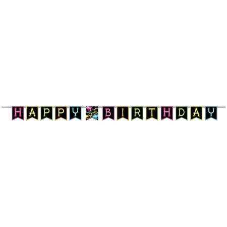 Creative Converting Glow Party Ribbon Banner, 9'x6", 6PK 318139